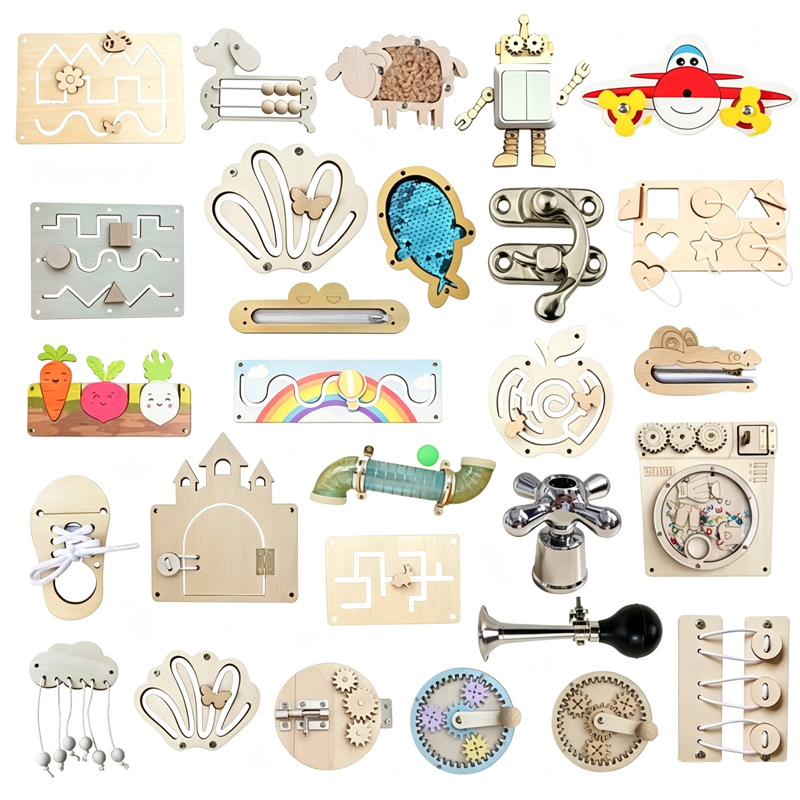 Party Games Kids Indoor - Çocuklar meşgul kurulu DIY aksesuarları bebek